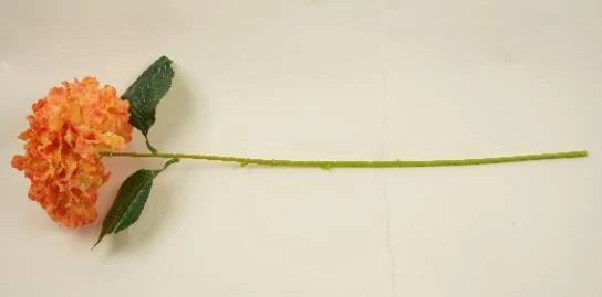 3D Hydrangea On Stem 70cm With Leaves